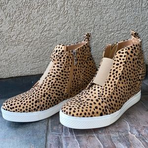 Ccocci Cheetah print heeled sneakers